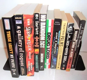 11 books on True Crime Criminals Police Deviant Drug Lord Jack the Ripper - Imagen 1 de 4