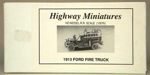 HO Jordan Products Highway Miniatures #208 1913 Ford Fire Truck Kit - Bild 1 von 3