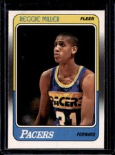 1988-89 Fleer Reggie Miller Rookie Card RC #57 Pacers
