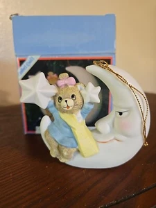 Adorno de Navidad - Oso Celestial/Luna - Ilumina - Cerámica - NUEVO - Imagen 1 de 8