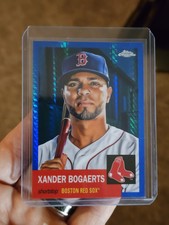 Xander Bogaerts 2022 Topps Chrome Platinum Blue Prizm Refractor