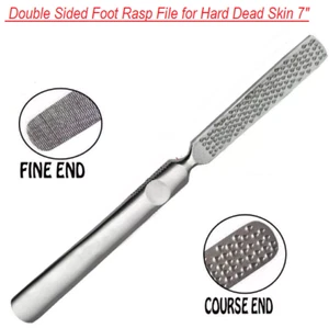 NUOVA lima piedi pedicure 7" DOUBLE FACE raspa unghie chiropodi rimozione pelle secca dura - Foto 1 di 3