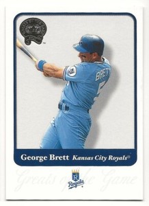 2001 Fleer Greats of the Game Baseball George Brett - Kansas City Royals #87
