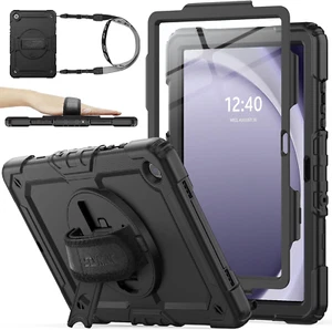 360° Hand Strap/Stand Protective Case for Samsung Galaxy Tab A9 plus 11 Inch, Bl - Picture 1 of 8