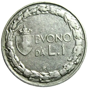 ITALY. 1 LIRA, 1928 R. - Picture 1 of 2