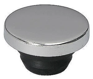 chrome Top Push In Oil Plug Cap Chevy GM chrome steel valve covers after market - Picture 1 of 2