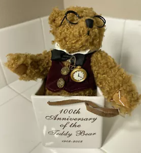 100. Jahrestag 1902-2002 des Teddybären ~ "Teddys Teddy" 9" x 7" 100. - Bild 1 von 9
