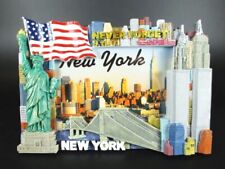 New York Bilderrahmen Freiheitsstatue WTC Wolkenkratzer Chrysler 22 cm mit Fehle