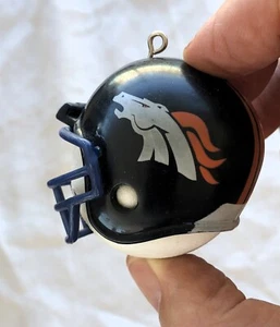 VINTAGE DENVER BRONCOS HELMET ANTENNA BALL TOPPER MIRROR DANGLER RICO NFL - Picture 1 of 4