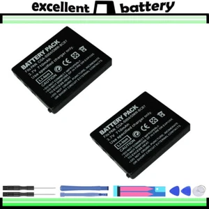 2x Battery Pack For PANASONIC CGA-S004 CGA-S004A/1B CGA-S004E/1B - Picture 1 of 5