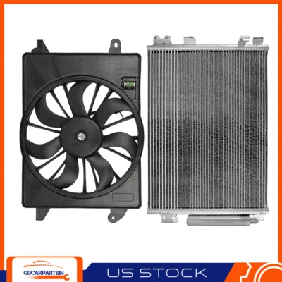 For 2011 12-2019 Chrysler 300 Dodge Charger Radiator Cooling Fan & AC Condenser Foto 1 de 4