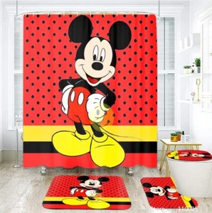 Funny Mickey Mouse Bathroom Sets, Shower Curtain Sets - Picture 1 of 4