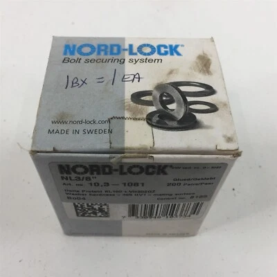 Nord-Lock NL3/8" 200 Pairs Hardened Lock Washers