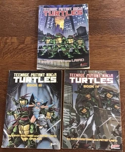 3 TEENAGE MUTANT NINJA TURTLES ERSTVERÖFFENTLICHUNG GRAPHIC NOVELS BUCH II,III & IV - Bild 1 von 14
