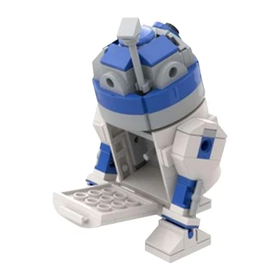 MOC Star Wars R2-D2 Interactive Droid Figure Building Set with Rotating Head - Image 1 of 4