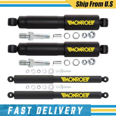 MONROE Front Rear Shocks Absorber Kit Set 4 PCS For Chevy C10 C20 GMC C1500 C25 - Image 1 of 4