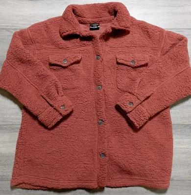 Chaqueta 32 Degrees Heat Adulto M/L Rústico Rojo Peluche Sherpa Chamarra Mujer Foto 1 de 4