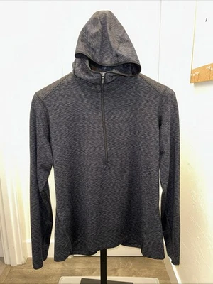 Sudadera con capucha REI Co-Op para mujer talla XL de peso medio capa base cremallera teñido espacial negra Foto 1 de 4