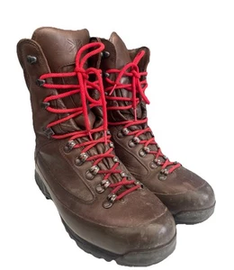 Karrimor Army Men Brown Leather Combat Boots Gore-Tex Vibram Cold Wet Weather 9M - Picture 1 of 10