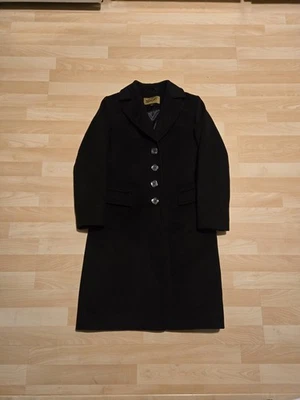 Sachi Collection Full Length Black Coat Dyed Fox Fur Blend 6 Beautiful Vintage - Image 1 of 4