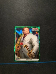 2023 UD Marvel Platinum High Series Green Crackle /99 KINGPIN #84 A9 - Picture 1 of 2