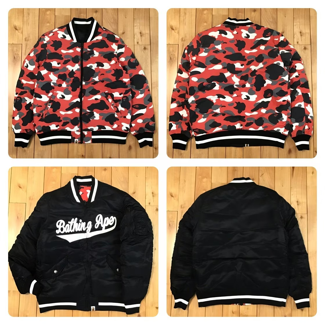 Bape Red Camouflage Indiana Men's Coats & Jackets for sale Bape Red Camouflage Indiana Men's Coats & Jackets for sale