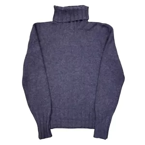 Brunello Cucinelli Knit Jumper Cashmere Roll Neck Sweater Purple Womens Small - Picture 1 of 7