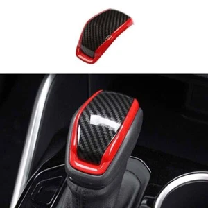 2020-2023 Console Gear Shift Knob Head Carbon Fiber For Toyota Highlander Red - Picture 1 of 8