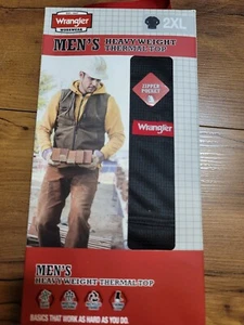 NEW!  Wrangler*Heavyweight Thermal Top*Black*Waffle Pattern*Polyester ~2XL.  2A - Picture 1 of 3