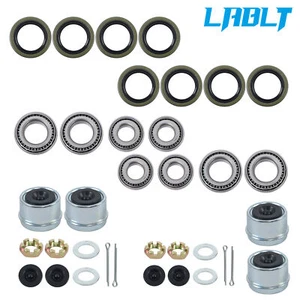 4 Sets Trailer Hub Wheel Bearing Kit 25580 14125A For 5200Lb 6000Lb 7000Lb Axle - Picture 1 of 17