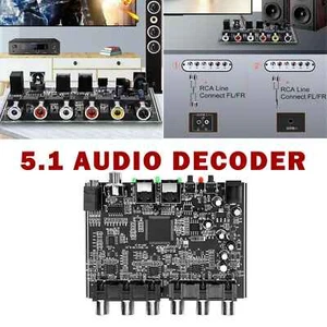 Digital Optical Coaxial DTS RCA Audio Decoder DAC Module 5.1 Channel AC-3 PCM - Picture 1 of 12