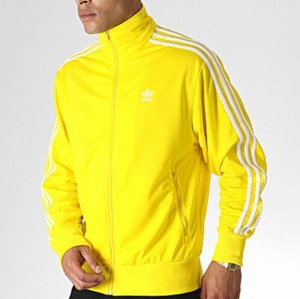 NEW MEN'S ADIDAS ORIGINALS FIREBIRD TRACK JACKET ~SIZE MEDIUM  #ED6073 YELLOW