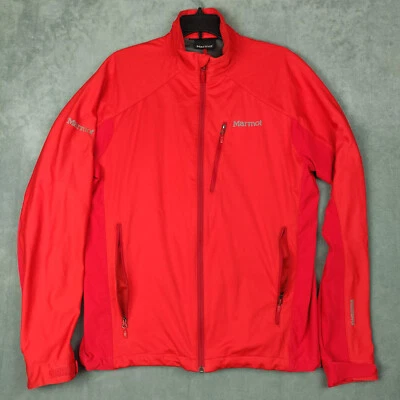 Marmot Gore Windstopper® Jacket Mens Large Red Full Zip Windproof Softshell - Image 1 of 4
