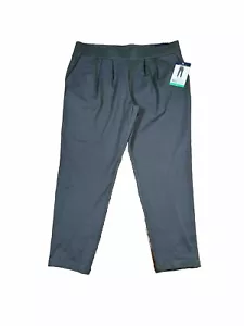 Modern Ambition Plissee Front Pull On Ponte Strick Hose Volcanic Ash XL - Bild 1 von 8