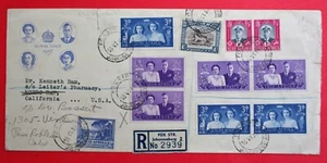 1947 Pretoria South Africa First Day Cover To Florida Royal Visit King George VI - Picture 1 of 2
