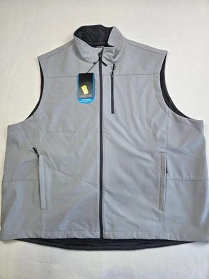 NWT Solaris 3XB Gray Multi Climate Mens Vest Lightweight Zipper Pockets - Image 1 of 3