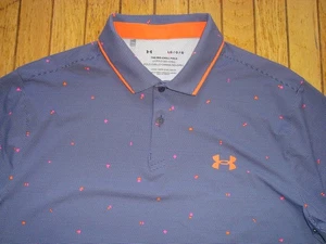 UNDER ARMOUR LOOSE ISO-CHILL POLO NYLON BLEND SHIRT MENS SIZE LARGE HARDLY WORN - Picture 1 of 8