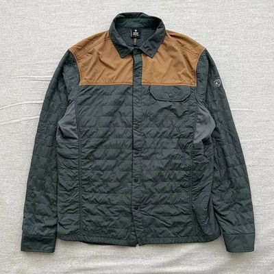 Camisa Kuhl The One-Jac Para Hombres Grande Azul Tostado Forro Tejido Aero Frente a Presión Gorpcore Foto 1 de 4