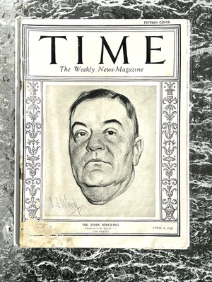Time Magazine April 6 1925 John Ringling Ringling Brothers Circus RARE Issue - Image 1 of 4