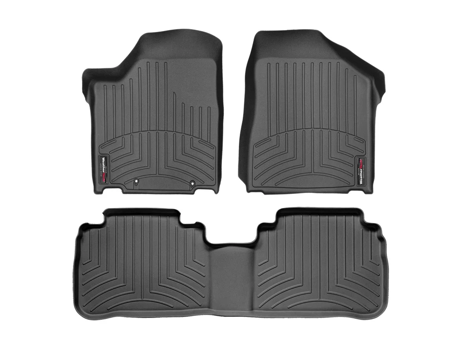 Revestimiento de piso WeatherTech para Nissan Murano 2003-2007 - 1ª y 2ª fila, negro Foto 1 de 4