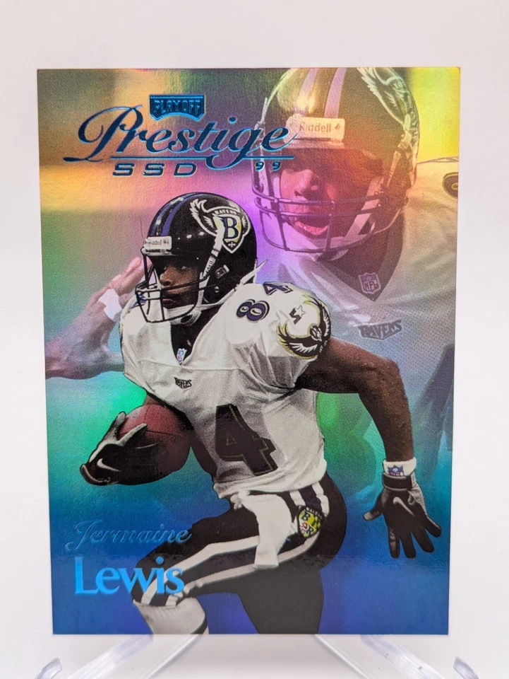 💥 1999 Playoff Prestige SSD Spectrum Blue #B011 Jermaine Lewis #35/500 Ravens - Image 1 of 2