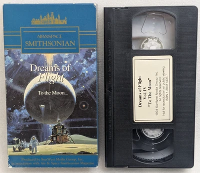 Air And Space Smithsonian Dreams of Flight To The Moon Vol 4 (VHS, 1994 SunWest) - Image 1 of 4