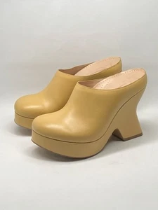Loewe Terra 100 leather platform clogs size 37 - Picture 1 of 15
