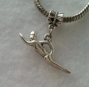 Schwimmen Wettkampf Schwimmer Sport baumeln Perlen passen europäischer Stil Bettelarmband - Bild 1 von 4