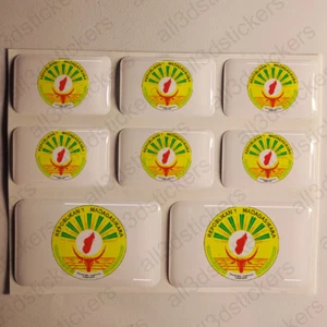 Pegatinas Madagascar Resina Cúpula Pegatinas Madagascar Escudo de Armas 3D Vinilo Moto - Imagen 1 de 1