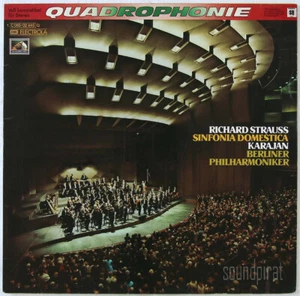 KARAJAN RICHARD STRAUSS SINFONIA DOMESTICA GERMAN EMI ELECTROLA QUAD. EX-NM - Picture 1 of 3