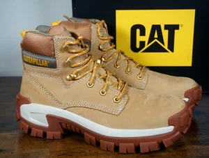 Caterpillar Invader HI ST Steel Toe Work Boots Honey Wheat Shoes Men's Size 12 - Picture 1 of 7