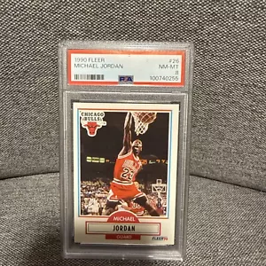 Michael Jordan 90-91 Fleer Card #26 PSA 8 1990-1991 - Bild 1 von 3