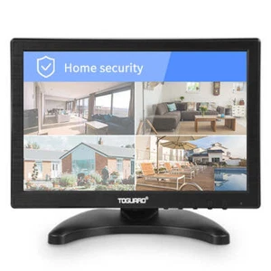 Toguard 10.1 Inch Touchscreen Small HDMI 1280x800 Monitor w/Speaker HDMI VGA AV - Picture 1 of 8