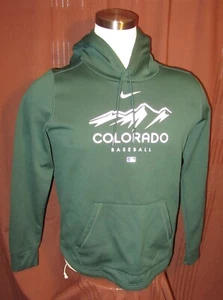 Felpa con cappuccio da uomo Colorado Rockies, verde, Nike Therma-Fit, taglia M, usata in ottime condizioni - Foto 1 di 5